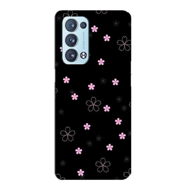 Чехол с принтом «Розовые цветы на черном» для OPPO Reno6 Pro Plus 5G Чехол с принтом «Розовые цветы на черном» для OPPO Reno6 Pro Plus 5G