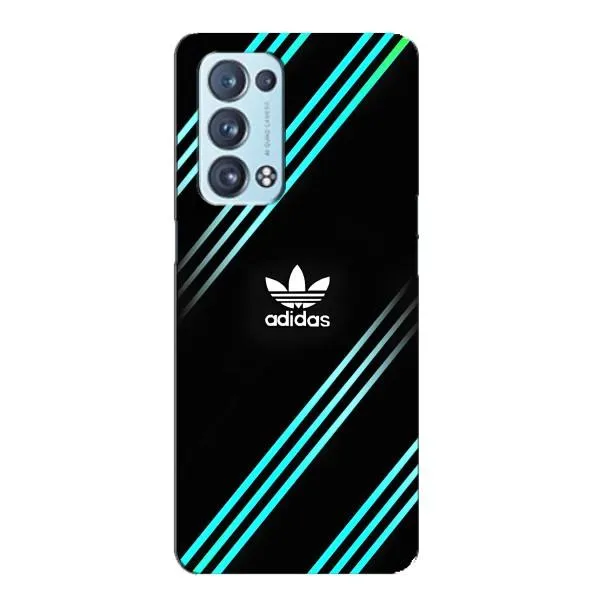 Чехол с принтом «Адидас с полосами» для OPPO Reno6 Pro 5G