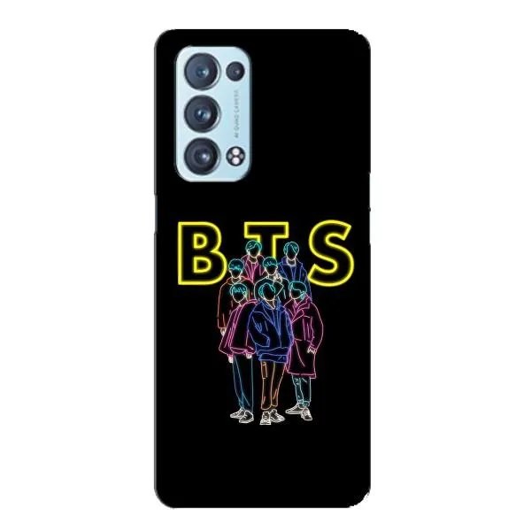 Чохол з принтом «BTS стайл» для OPPO Reno6 Pro 5G