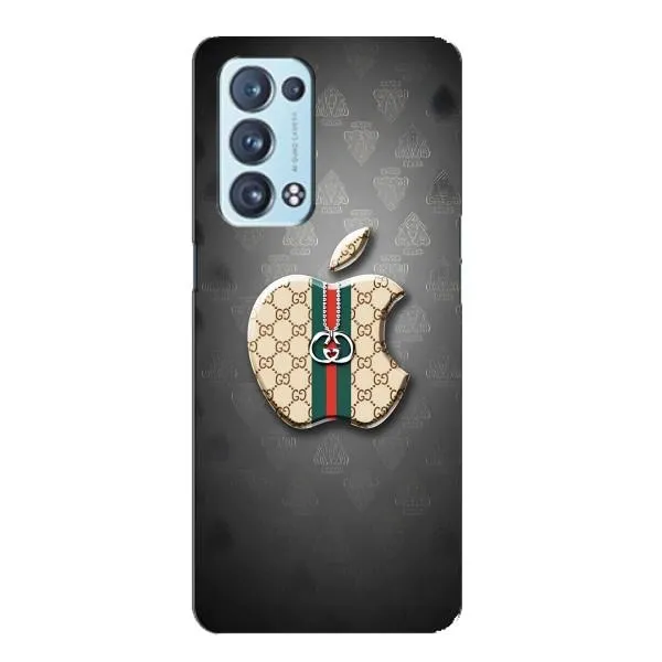 Чехол с принтом «Apple gucci» для OPPO Reno6 Pro 5G