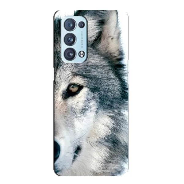 Чехол с принтом «Волк» для OPPO Reno6 Pro 5G