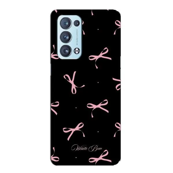 Чехол с принтом «Банты на черном» для OPPO Reno6 Pro 5G