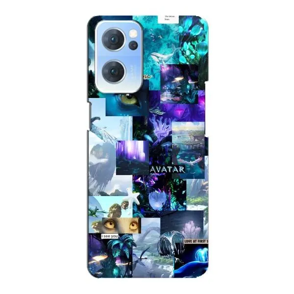 Чехол с принтом «коллаж Аватар» для OPPO Reno7 5G