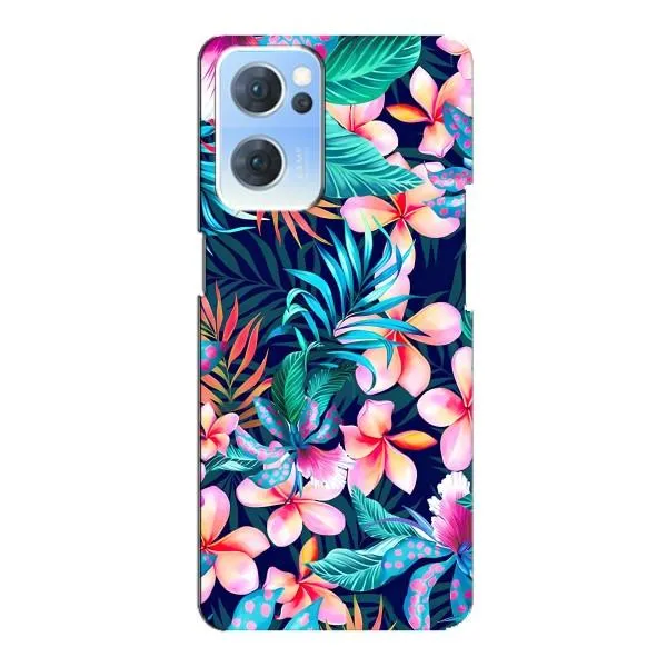 Чехол с принтом «Красочные цветы» для OPPO Reno7 5G Чехол с принтом «Красочные цветы» для OPPO Reno7 5G