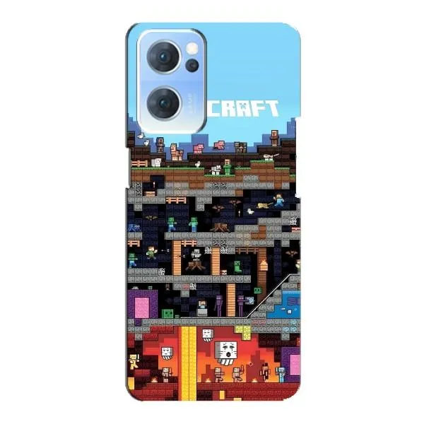 Чехол с принтом «фон Minecraft» для OPPO Reno7 5G Чехол с принтом «фон Minecraft» для OPPO Reno7 5G