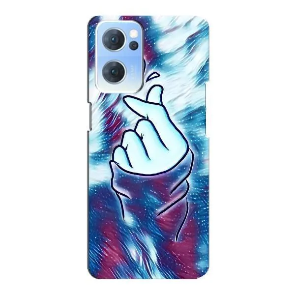Чехол с принтом «Радужное сердце» для OPPO Reno7 5G