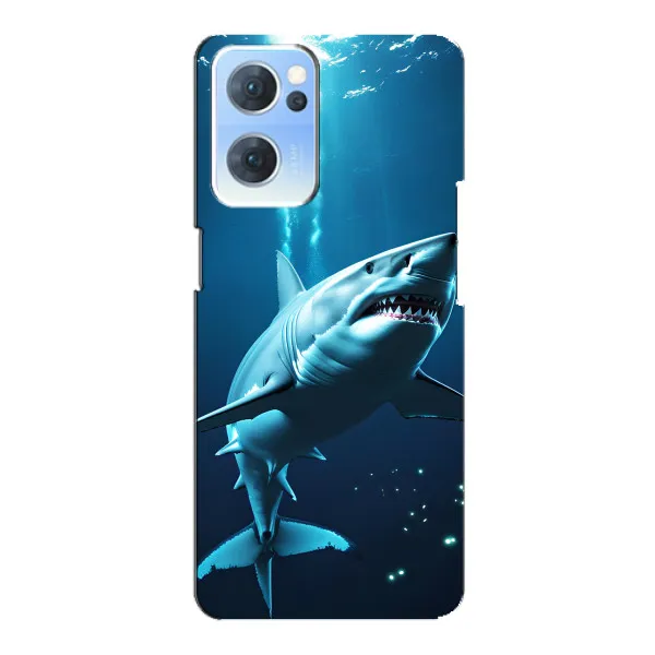 Чехол с принтом «Акула под водой» для OPPO Reno7 5G