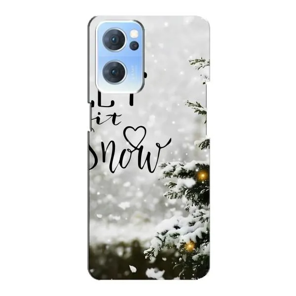 Чехол с принтом «Let it snow» для OPPO Reno7 5G