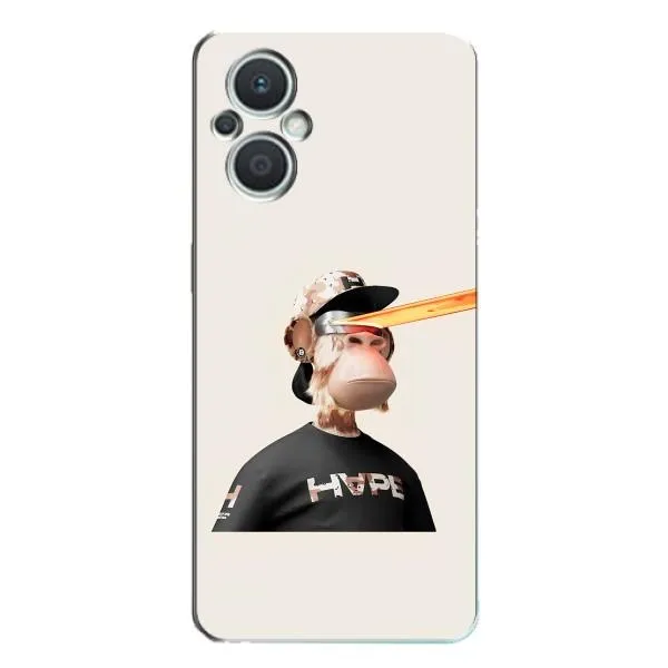 Чехол с принтом «обезьяна NFT в очках» для OPPO Reno7 Lite (5G)