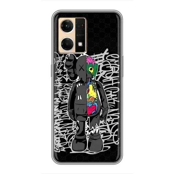 Чохол з принтом «Стиль Bearbrick» для OPPO Reno7 Pro 5G