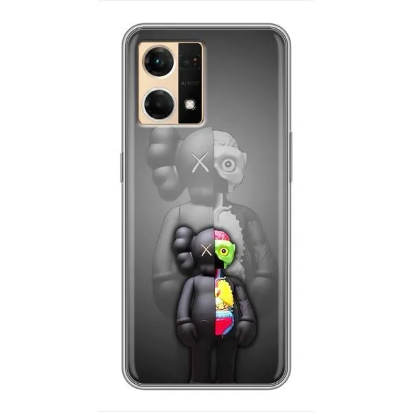 Чохол з принтом «Тіло Bearbrick» для OPPO Reno7 Pro 5G
