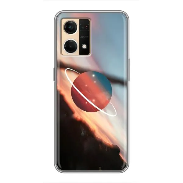Чехол с принтом «Сатурн» для OPPO Reno7 Pro 5G