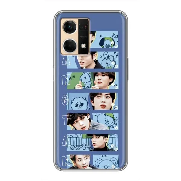 Чехол с принтом «Bangtan» для OPPO Reno7 4G Чехол с принтом «Bangtan» для OPPO Reno7 4G