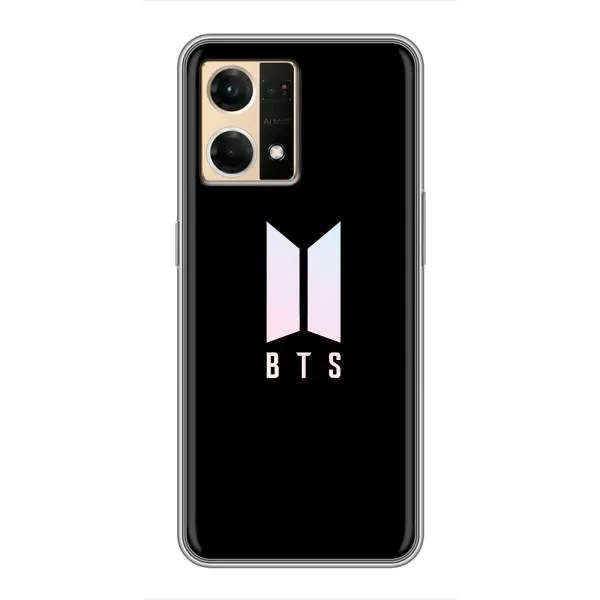 Чехол с принтом «Лого BTS» для OPPO Reno7 4G Чехол с принтом «Лого BTS» для OPPO Reno7 4G
