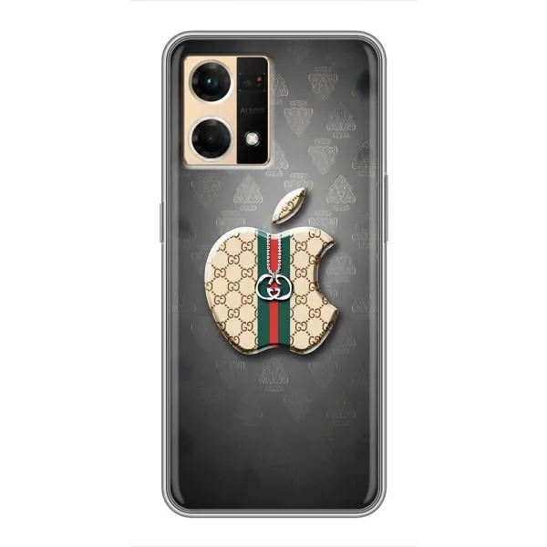 Чехол с принтом «Apple gucci» для OPPO Reno7 4G