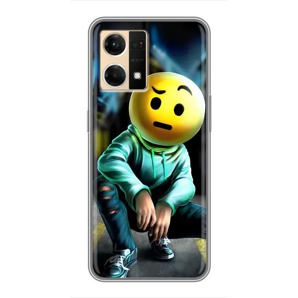Чехол с принтом «Парень смайл» для OPPO Reno7 4G