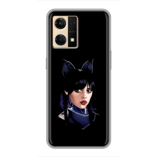 Чехол с принтом «серьезная Уэнздей» для OPPO Reno7 4G Чехол с принтом «серьезная Уэнздей» для OPPO Reno7 4G