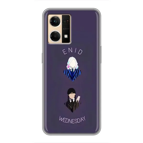 Чехол с принтом «Уэнздей и подруга» для OPPO Reno7 4G Чехол с принтом «Уэнздей и подруга» для OPPO Reno7 4G