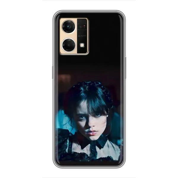 Чехол с принтом «взгляд Уэнздей» для OPPO Reno7 4G Чехол с принтом «взгляд Уэнздей» для OPPO Reno7 4G