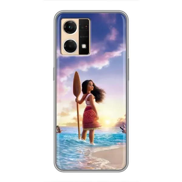 Чехол с принтом «Моана с веслом» для OPPO Reno7 4G Чехол с принтом «Моана с веслом» для OPPO Reno7 4G