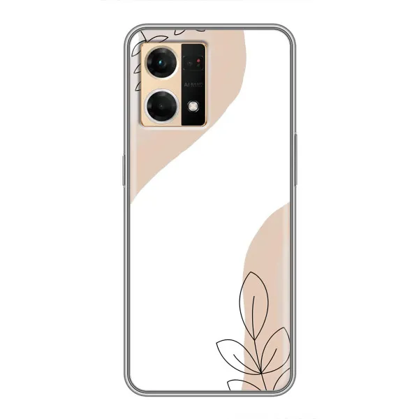 Чехол с принтом «Нюдовая веточка абстракция» для OPPO Reno7 4G