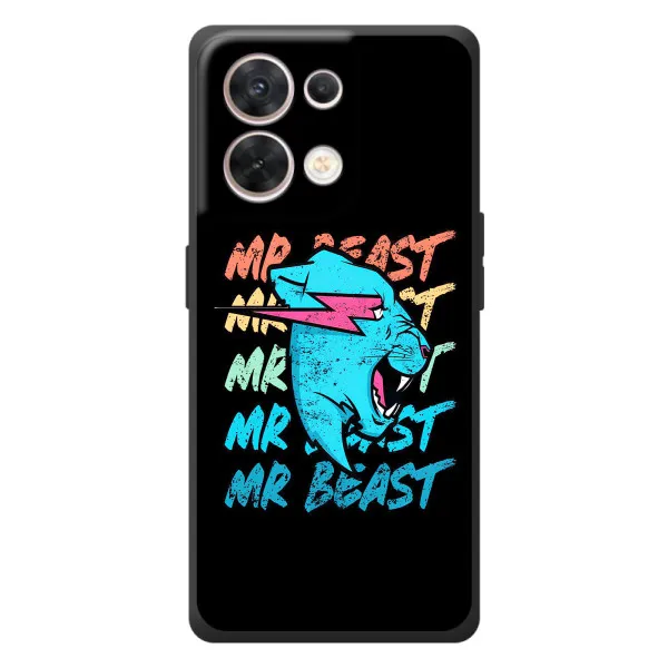 Чехол с принтом «logo Mr beast» для OPPO Reno 8 5G
