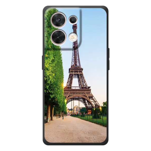 Чехол с принтом «Дорога в Париж» для OPPO Reno 8 5G