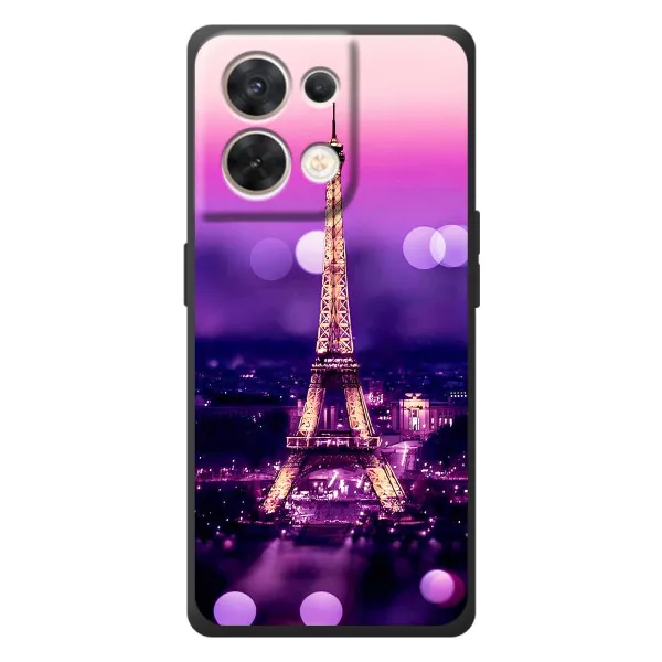 Чехол с принтом «Париж Башня» для OPPO Reno 8 5G