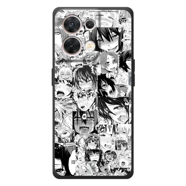 Чехол с принтом «Ahegao manga» для OPPO Reno 8 5G