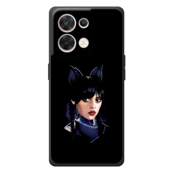 Чехол с принтом «серьезная Уэнздей» для OPPO Reno 8 5G Чехол с принтом «серьезная Уэнздей» для OPPO Reno 8 5G