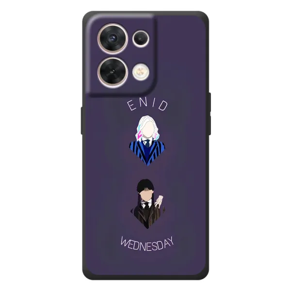 Чехол с принтом «Уэнздей и подруга» для OPPO Reno 8 5G Чехол с принтом «Уэнздей и подруга» для OPPO Reno 8 5G