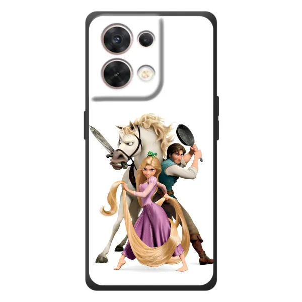 Чехол с принтом «Рапунцель и друзья» для OPPO Reno 8 5G Чехол с принтом «Рапунцель и друзья» для OPPO Reno 8 5G