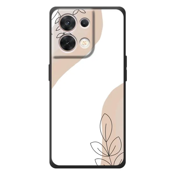 Чехол с принтом «Нюдовая веточка абстракция» для OPPO Reno 8 5G