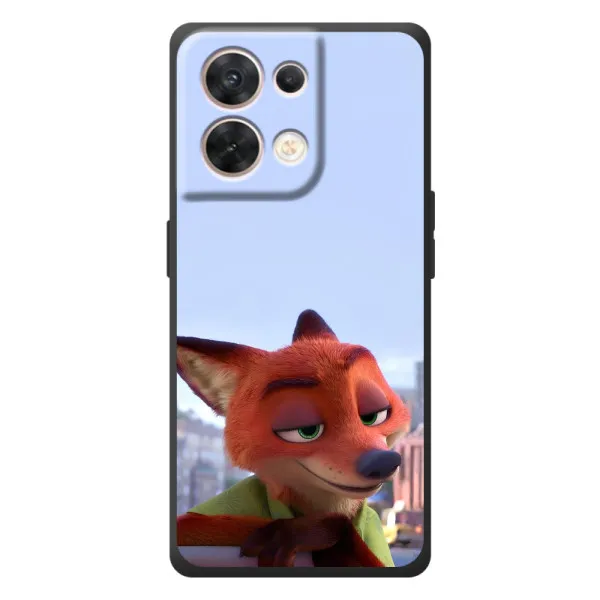 Чехол с принтом «Лис Ник» для OPPO Reno 8 5G