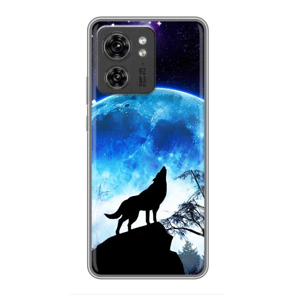 Чехол с принтом «Волк на луну» для OPPO Reno 8 Pro 5G