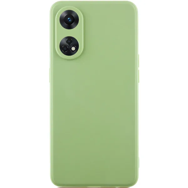 Силиконовый чехол Candy Full Camera для Oppo Reno 8 T 4G — Фисташковый — фото 1