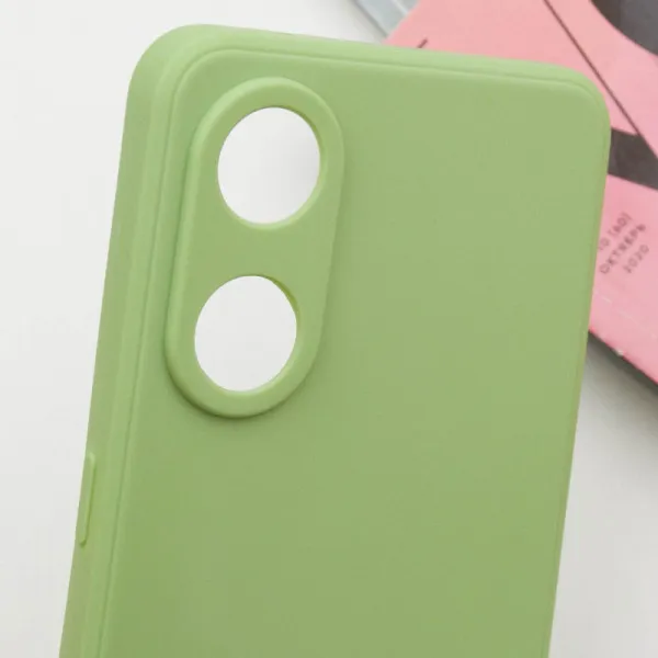 Силиконовый чехол Candy Full Camera для Oppo Reno 8 T 4G — Фисташковый — фото 5