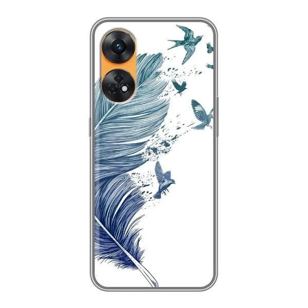 Чехол с принтом «Перышко» для OPPO Reno 8T