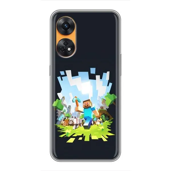 Чехол с принтом «персонажи Minecraft» для OPPO Reno 8T