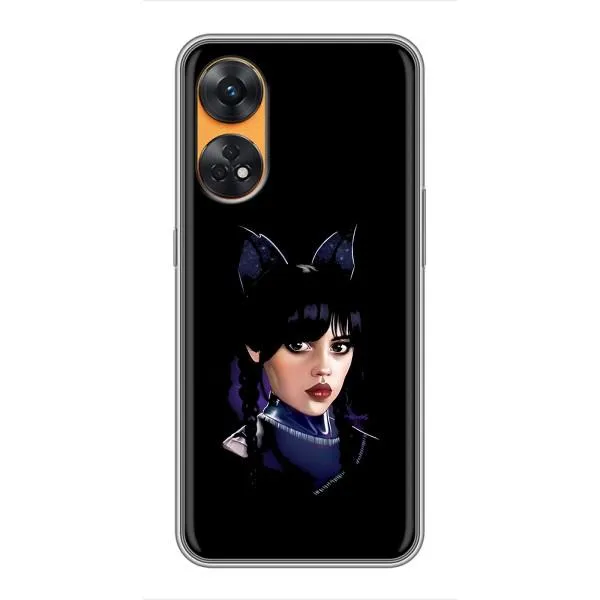 Чехол с принтом «серьезная Уэнздей» для OPPO Reno 8T