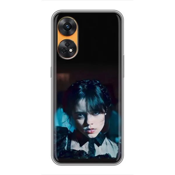 Чехол с принтом «взгляд Уэнздей» для OPPO Reno 8T