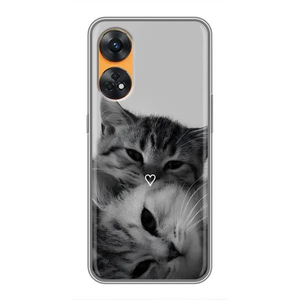 Чехол с принтом «Пара котов» для OPPO Reno 8T