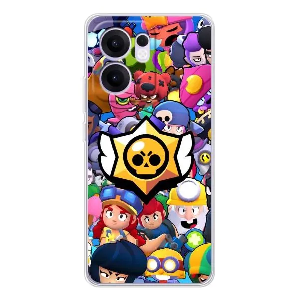 Чехол с принтом «Лого Brawl Stars» для OPPO Reno13 F