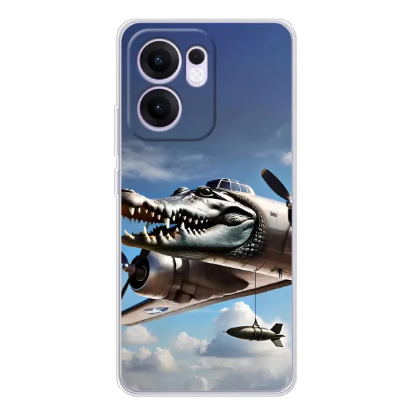 Чехол с принтом «Бомбардиро крокодило» для OPPO Reno13 F
