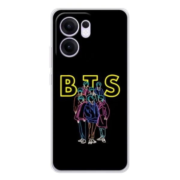 Чехол с принтом «BTS стайл» для OPPO Reno 13 FS 5G