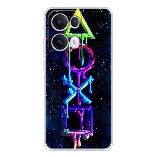 Чехол с принтом «Pleystation лого» для OPPO Reno13 Pro