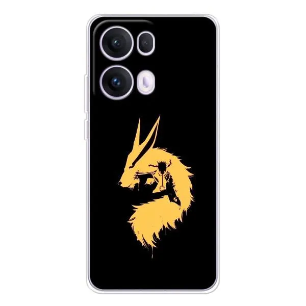 Чехол с принтом «силуэт Курама Наруто» для OPPO Reno13 Pro Чехол с принтом «силуэт Курама Наруто» для OPPO Reno13 Pro