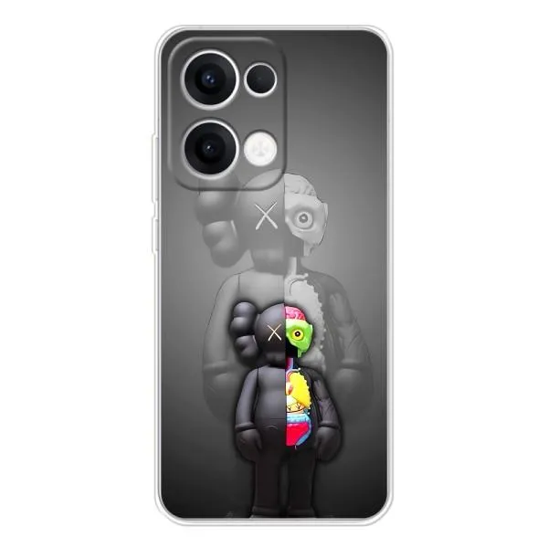 Чехол с принтом «Тело Bearbrick» для OPPO Reno13