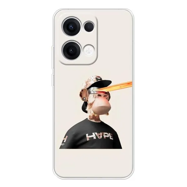 Чехол с принтом «обезьяна NFT в очках» для OPPO Reno13