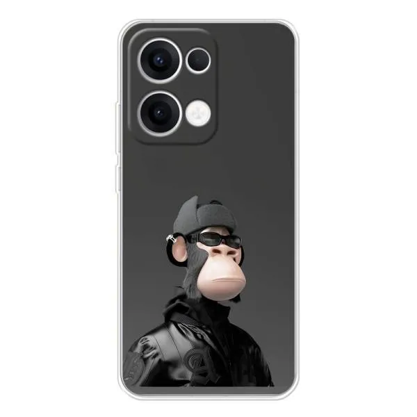 Чехол с принтом «стильная обезьяна NFT» для OPPO Reno13